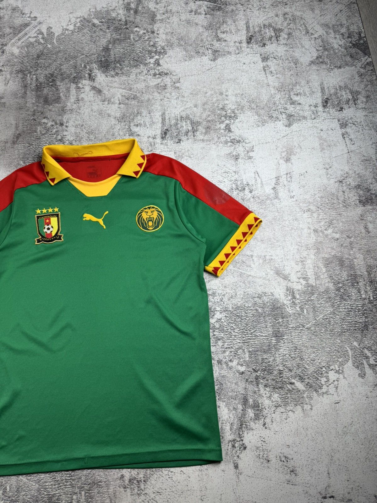 Puma × Vintage Cameroon Africa National Vintage Home Puma Soccer Football T Shirt Jersey Tee Size US S / EU 44-46 / 1 - 3 Thumbnail