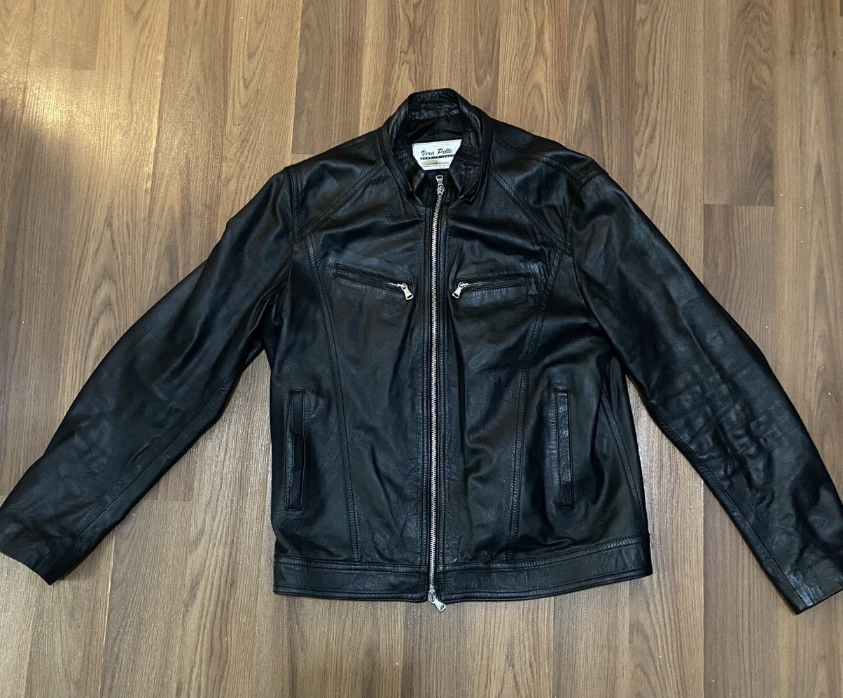 Vera Pelle Vera Pelle Vintage genuine leather jacket made in Italy. Size US M / EU 48-50 / 2 - 2 Thumbnail