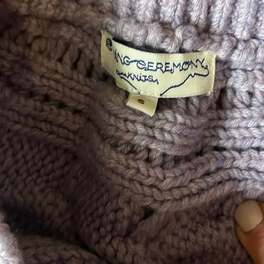 Opening Ceremony Opening Ceremonies Lavender knit mini skirt cable knit Small Size 27" / US 4 / IT 40 - 4 Thumbnail