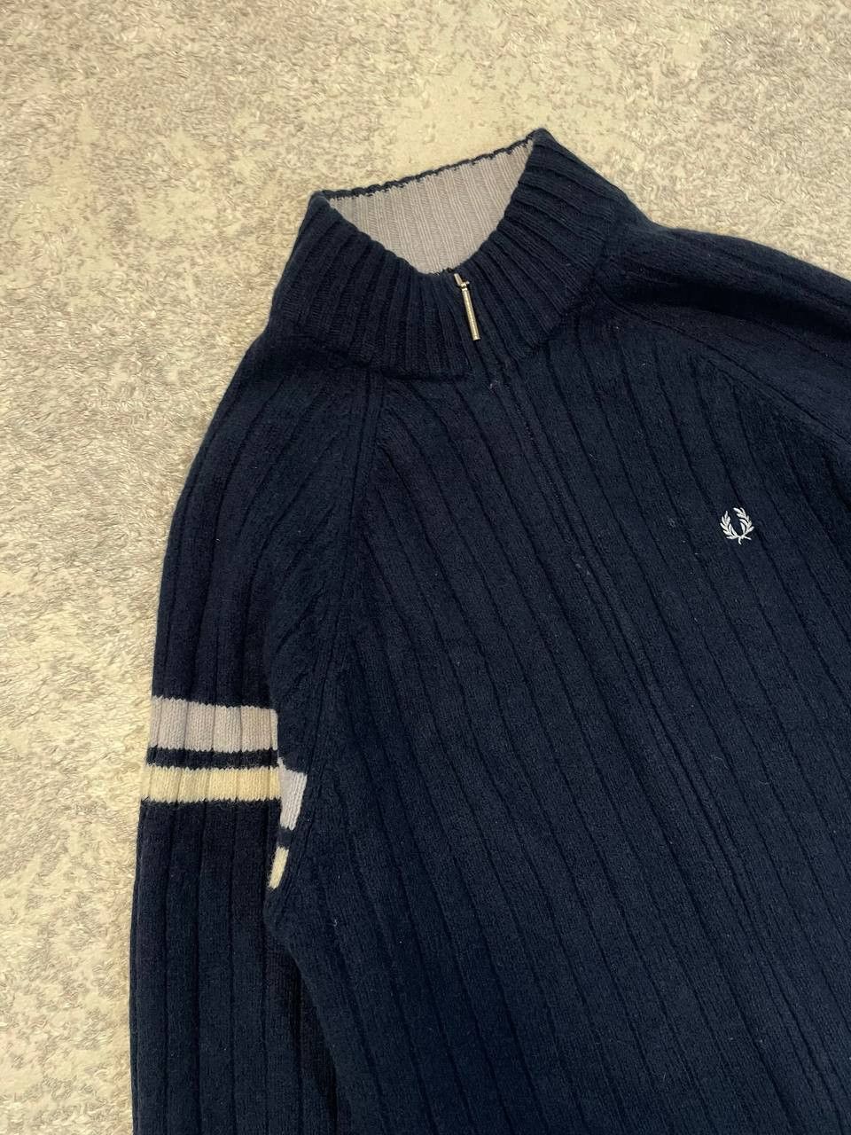 Fred Perry Fred Perry Vintage Wool Full Zip Sweater Size US L / EU 52-54 / 3 - 4 Thumbnail