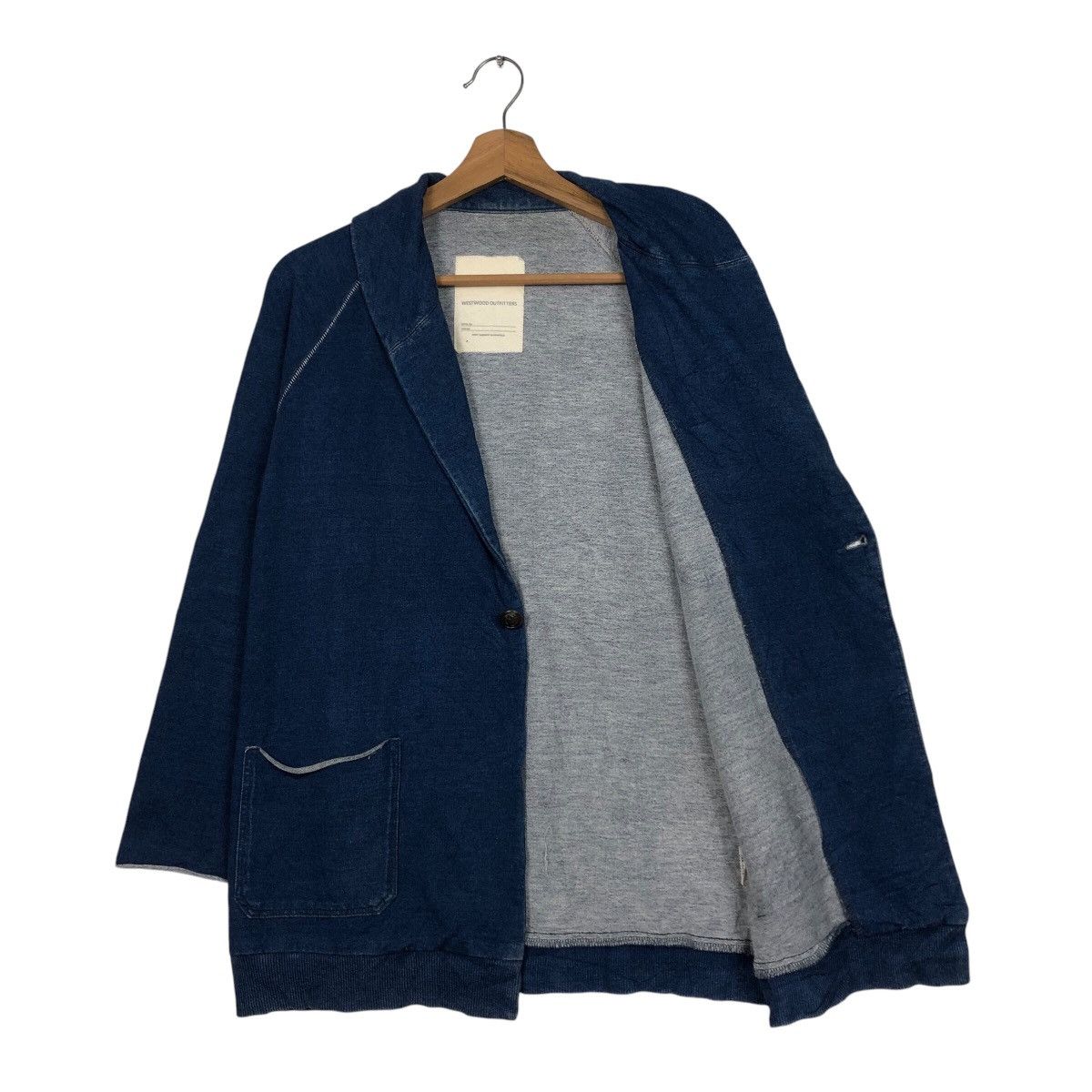 Indigo 📌Vintage Indigo Denim Jacket Worker Westwood 45RPM Size US M / EU 48-50 / 2 - 12 Thumbnail