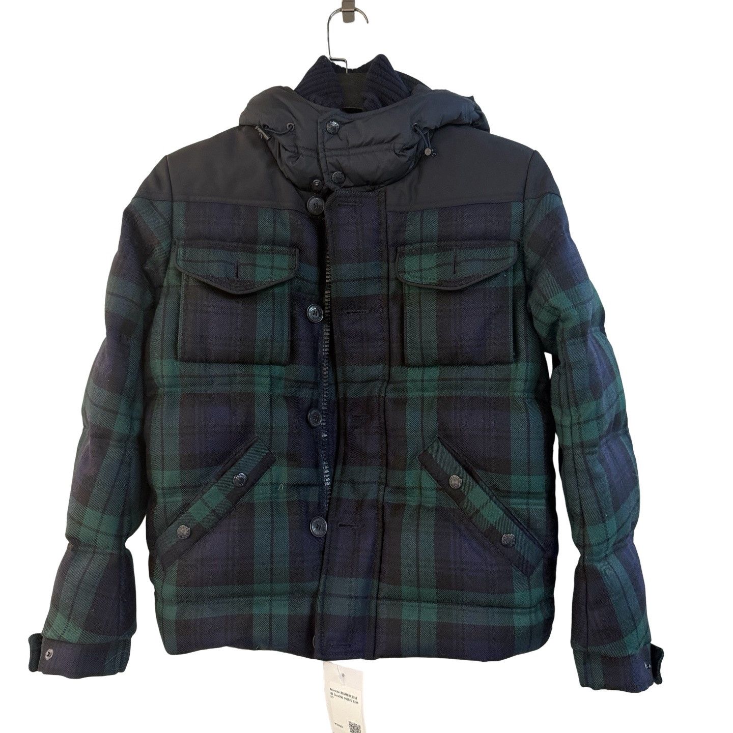 Moncler 2004 Moncler x Junya Watanabe CDG Green Plaid Down Jacket