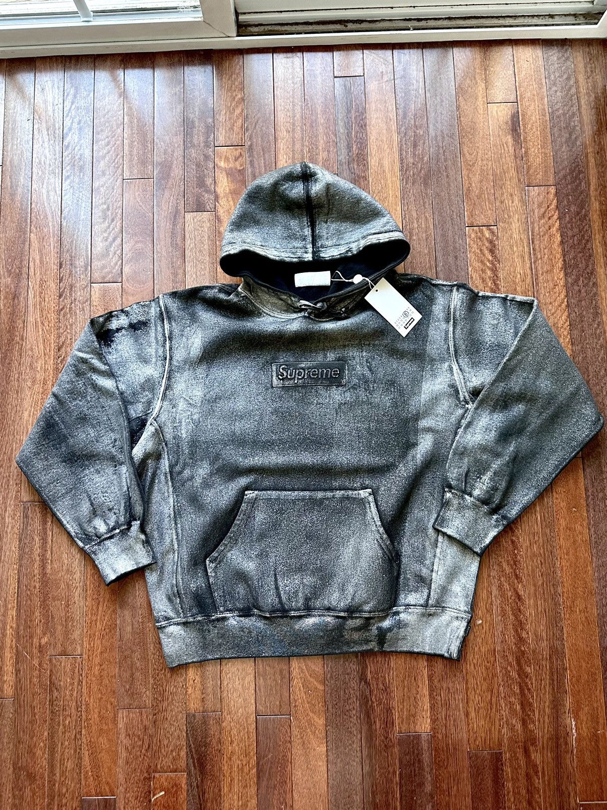 Supreme Supreme x Maison Margiela Box Logo Hoodie - black - Medium ...