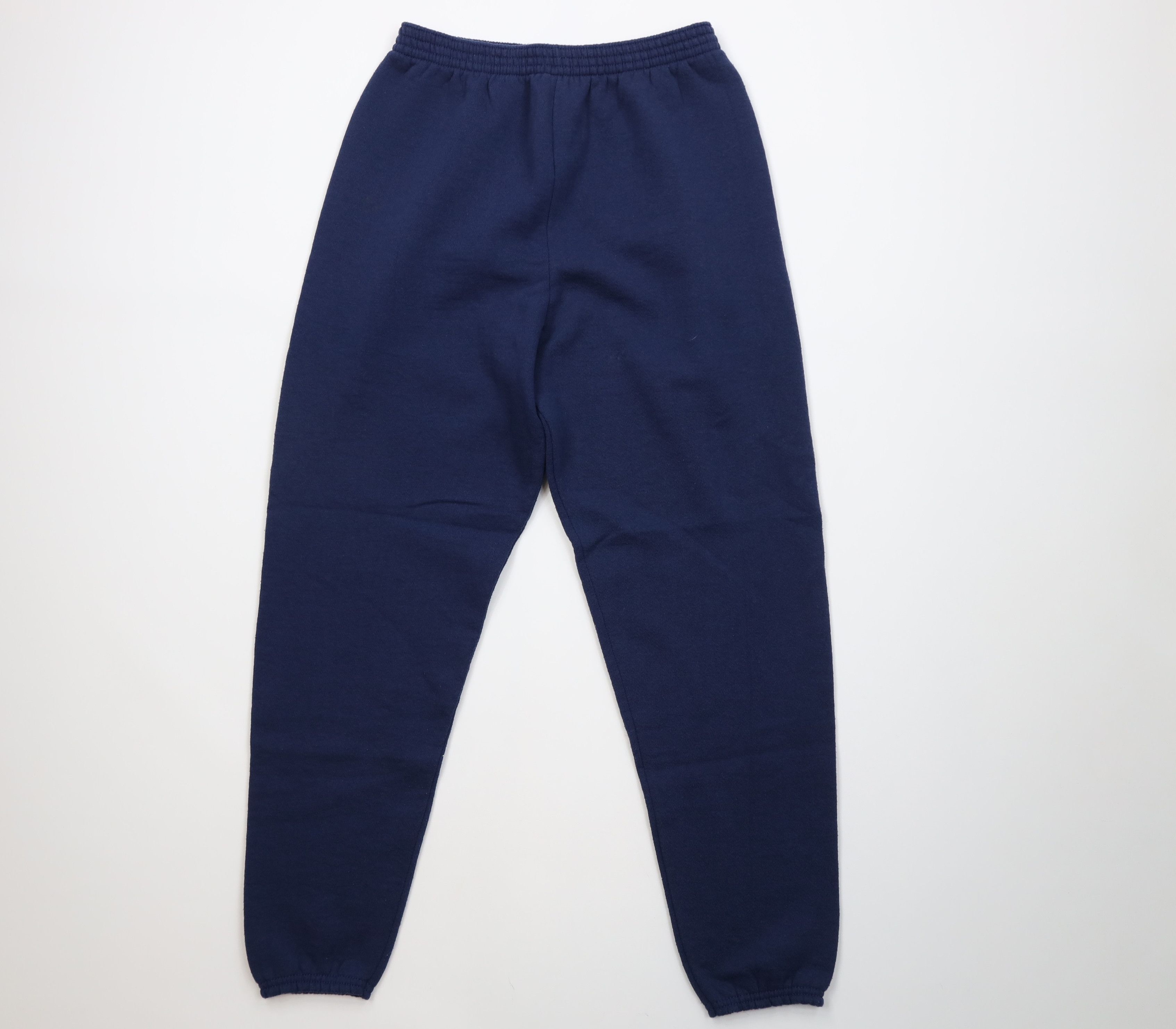 Vintage Vintage 90s Streetwear Sweatpants Joggers Pants Navy Blue Size 26" / US 2 / IT 38 - 1 Thumbnail