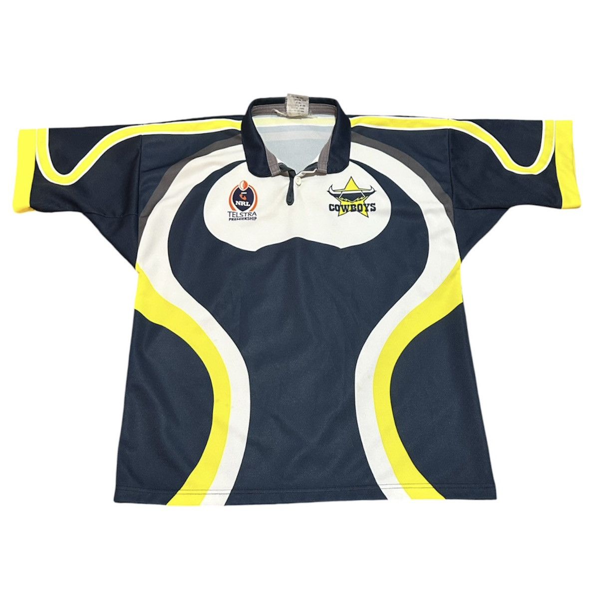 Vintage Vtg Classic rugby north queensland cowboys NRL jersey Size US L / EU 52-54 / 3 - 1 Thumbnail