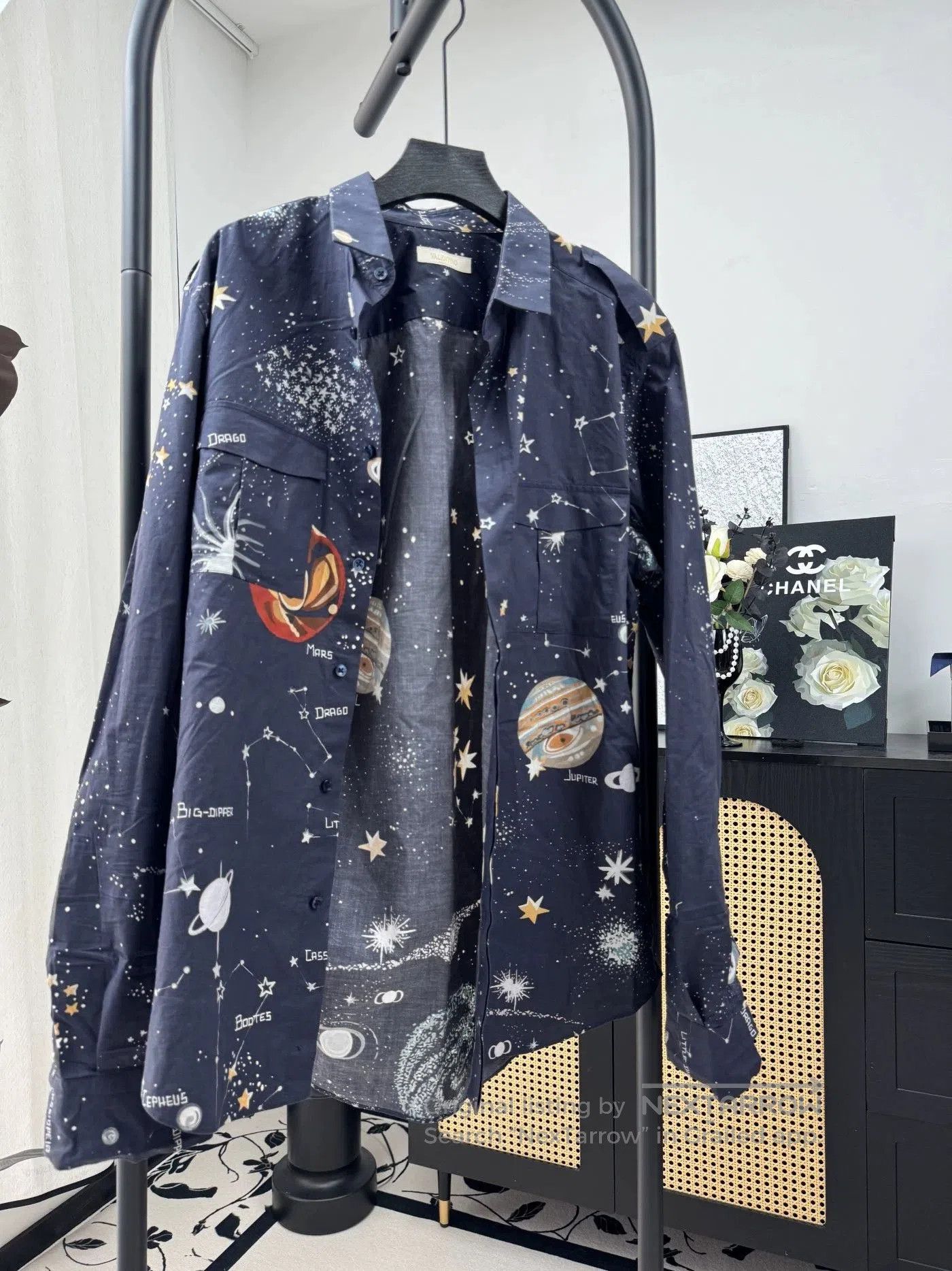 Valentino Valentino Starry Sky Shirt with Epaulettes. Size US L / EU 52-54 / 3 - 1 Thumbnail