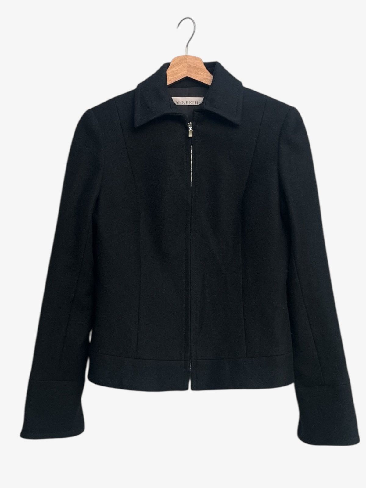 Anne Klein Anne Klein Black Tailored Zip-up Jacket Size M / US 6-8 / IT 42-44 - 1 Thumbnail
