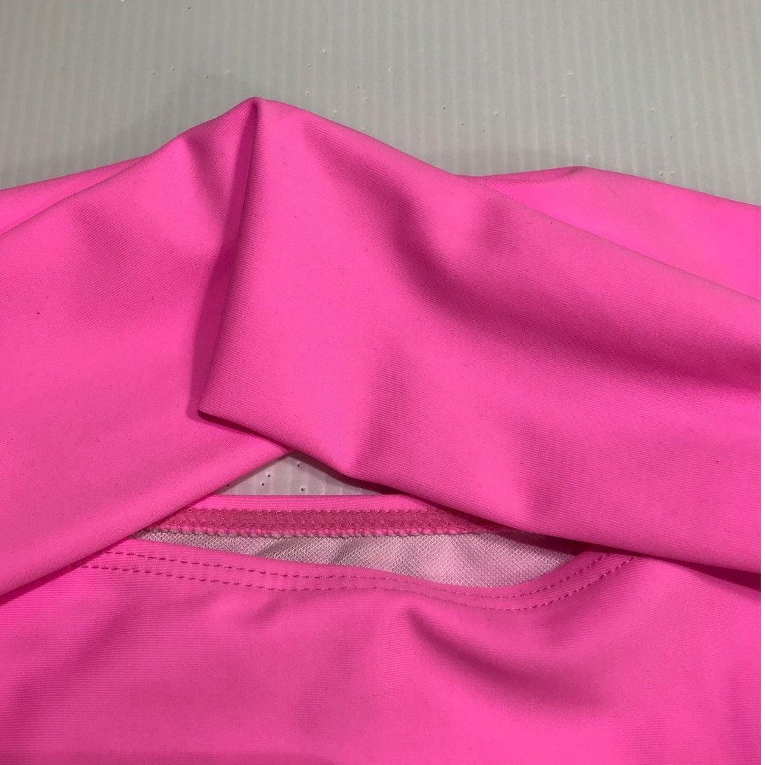 Other Hot Pink Retro High Waisted High Cut Cheeky Bikini Bottom L Size ONE SIZE - 3 Thumbnail