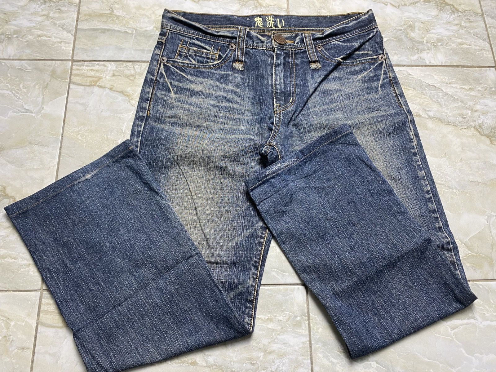 Japanese Brand Oniarai Devil@Satan Embroidered Jeans Size US 32 / EU 48 - 13 Thumbnail