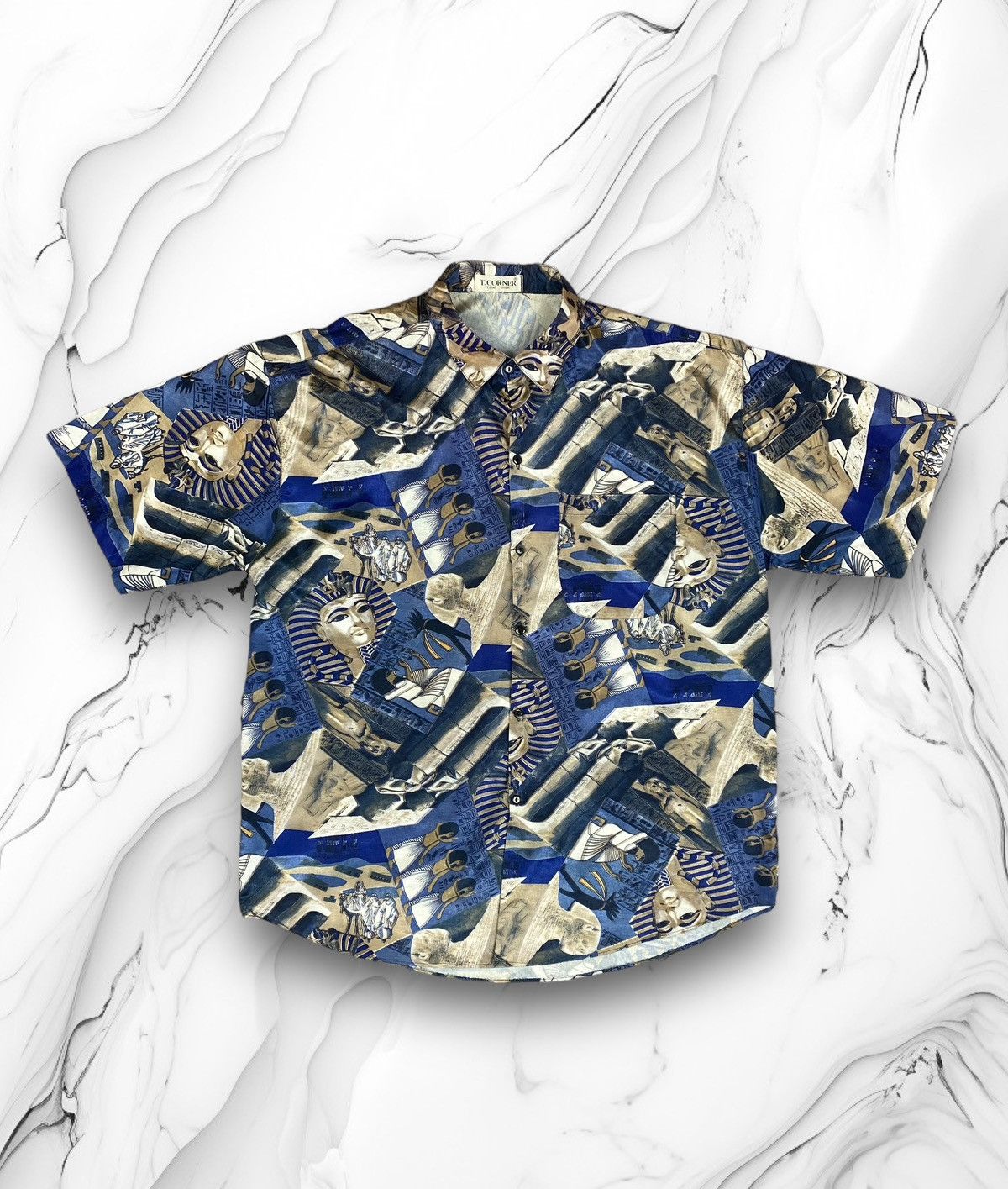 Other Vintage T. Corner Egypt Mummy Pyramids Pharaoh Crazy Shirt Size US XL / EU 56 / 4 - 1 Thumbnail