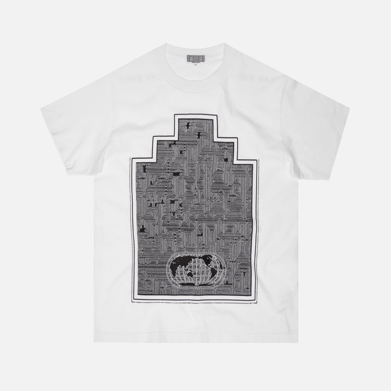 Cav Empt AUTUMN WiNTER 2019 C.E WORLD MAP ZiGGURAT TEE Y2K LABYRiNTH Size US XXL / EU 58 / 5 - 1 Thumbnail