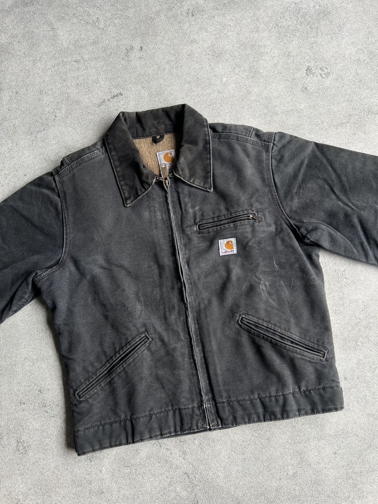 Carhartt × Vintage Carhartt Detroit Jacket WJ097 PTL / Petrol Gray 2007 Size US S / EU 44-46 / 1 - 2 Thumbnail