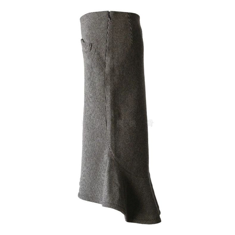 Yohji Yamamoto Yohji Yamamoto size 1 Striped woolen fishtail skirt Size 24" / US 00 / IT 34 - 8 Thumbnail