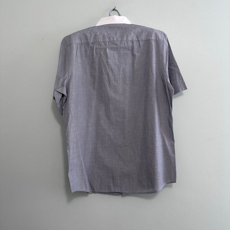 Club Monaco Club Monaco gray short sleeve button down Size US L / EU 52-54 / 3 - 3 Thumbnail
