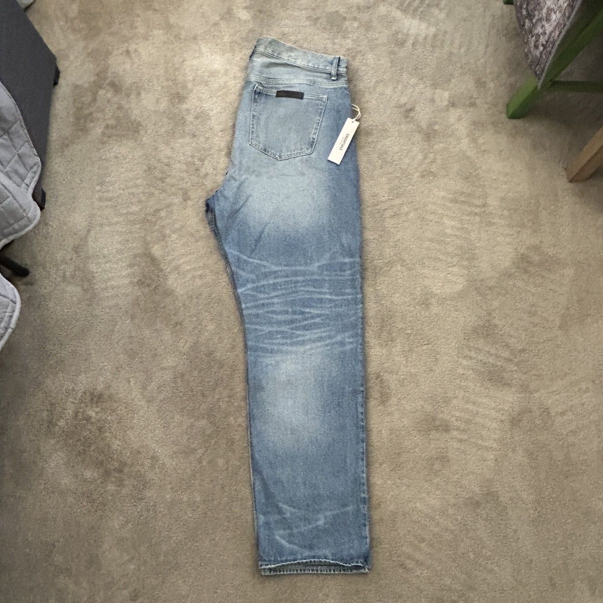 Fear of God FEAR OF GOD ESSENTIALS Blue Faded Jeans 5 Pocket Denim Size US 38 / EU 54 - 6 Thumbnail