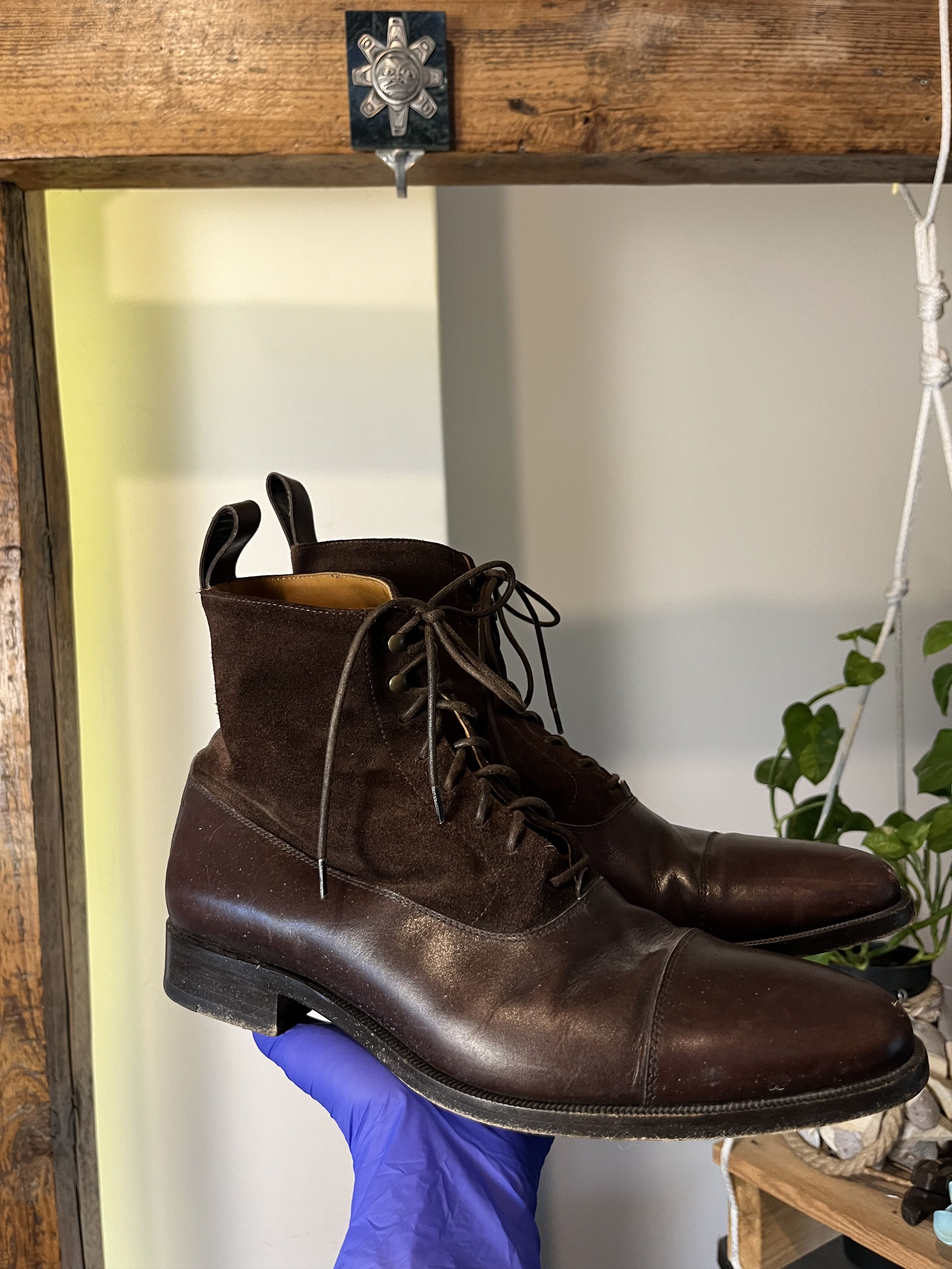 Scarosso Brown Leather Boots Made in Italy