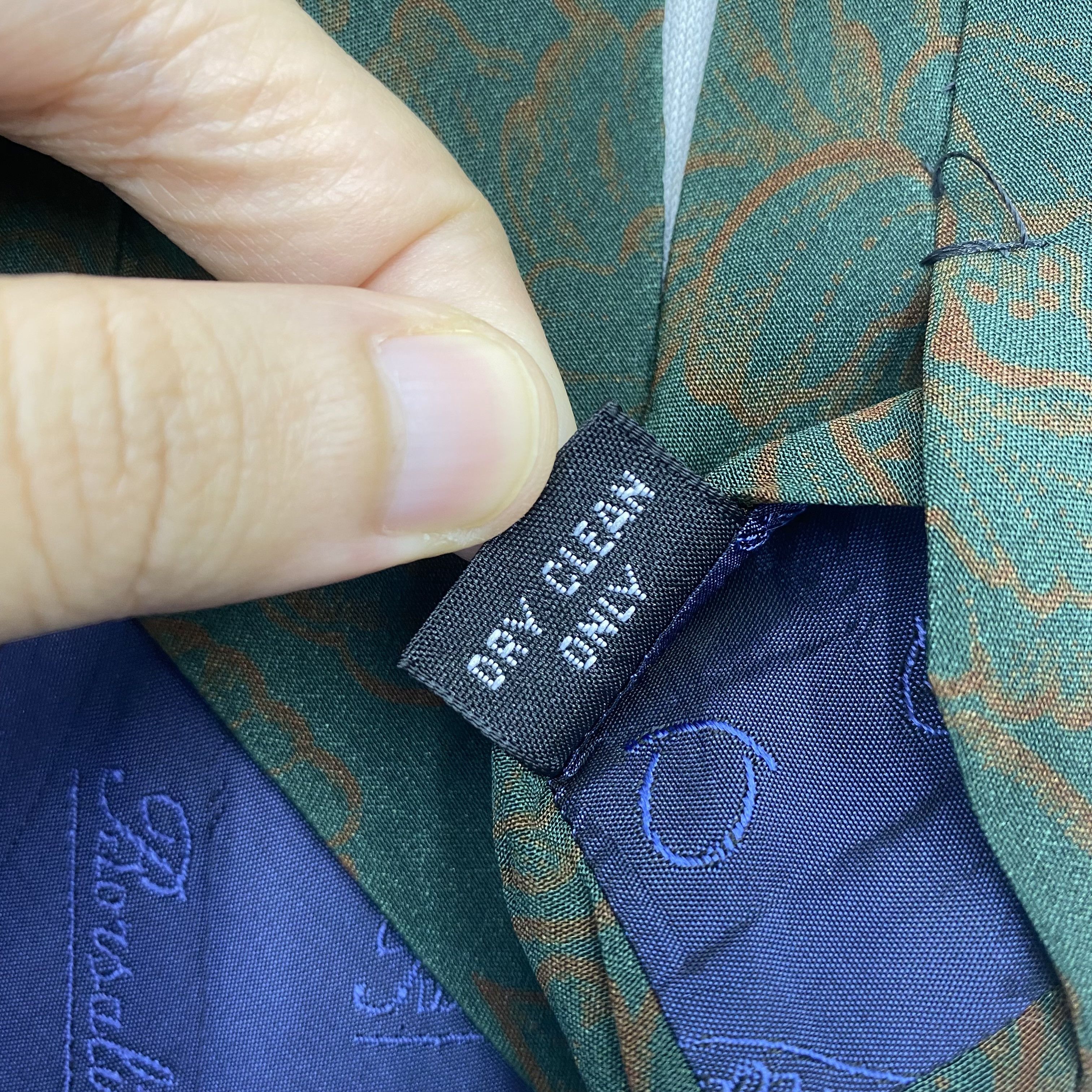 Borsalino Vintage Borsalino SILK Necktie Cravate Pure Silk Neck Tie Size ONE SIZE - 9 Thumbnail
