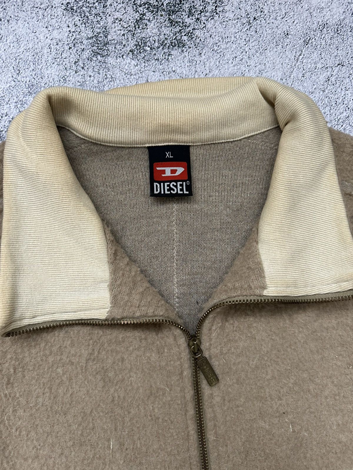 Diesel Vintage Diesel Wool Zip Sweatshirt Y2K Size US XL / EU 56 / 4 - 5 Thumbnail