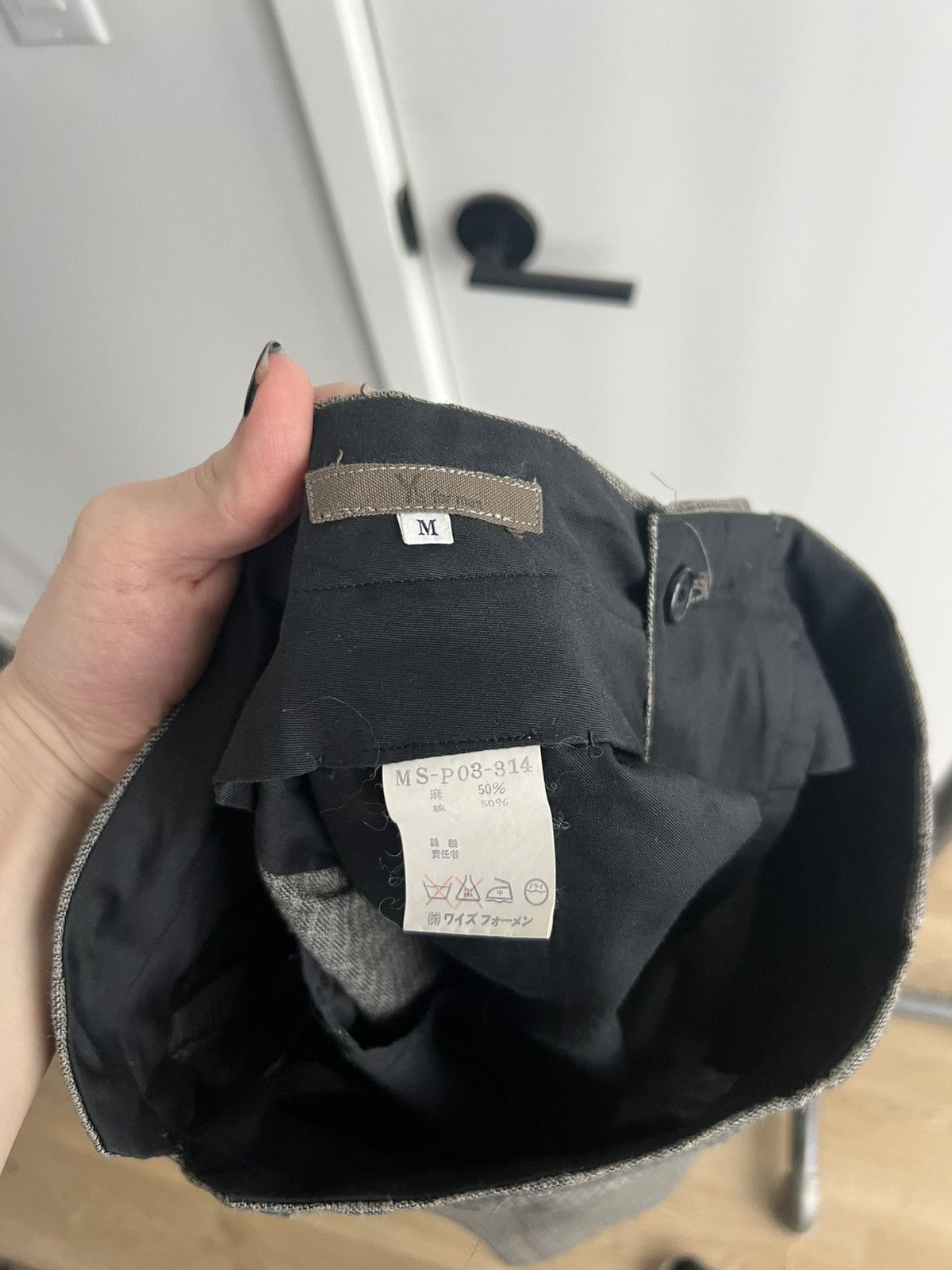 Yohji Yamamoto Y's For Men Checked Cuffed Trousers Size US 30 / EU 46 - 8 Thumbnail