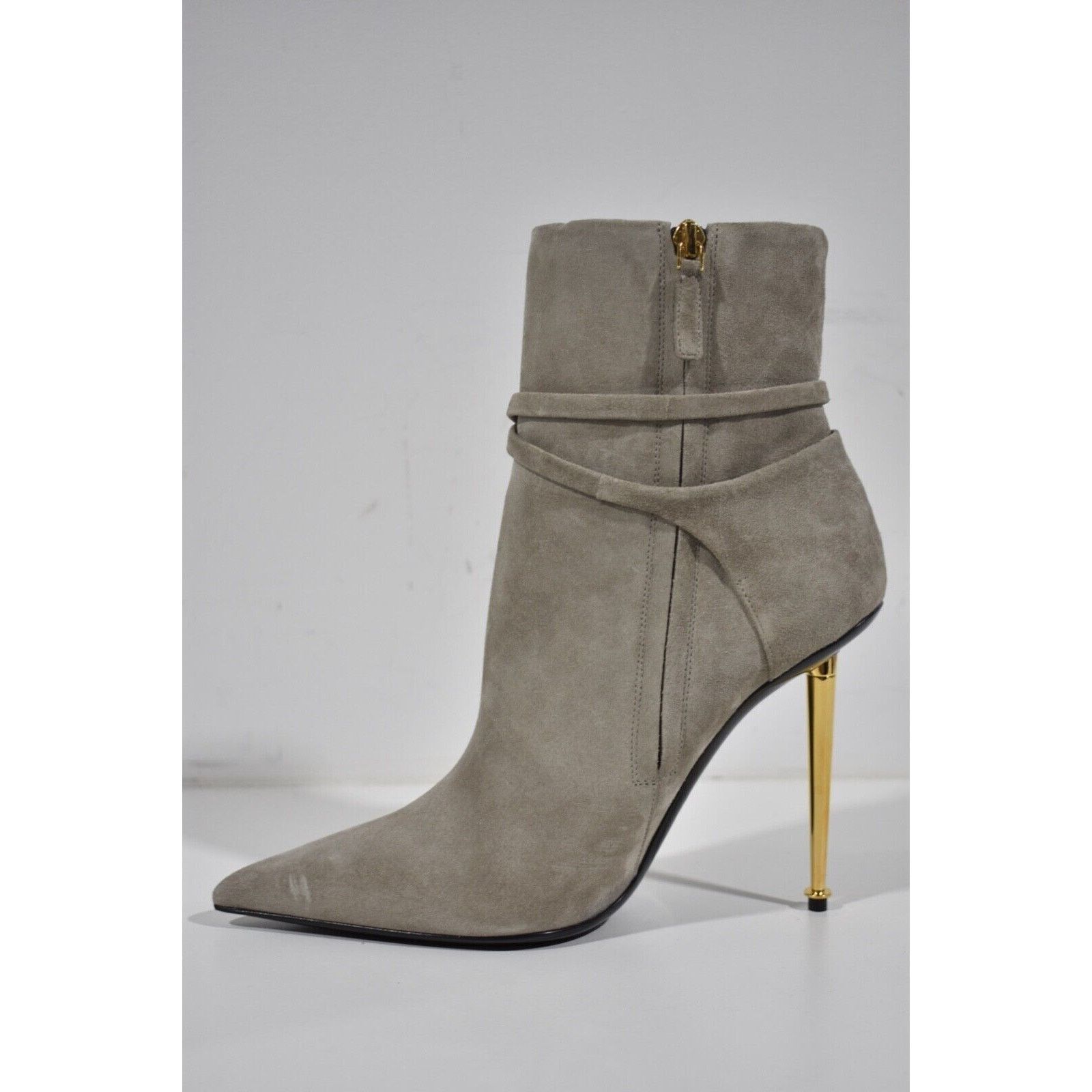Tom Ford Padlock 105mm Suede Ankle Strap Pointed Toe Heel Bootie 41 Size US 11 / IT 41 - 9 Thumbnail