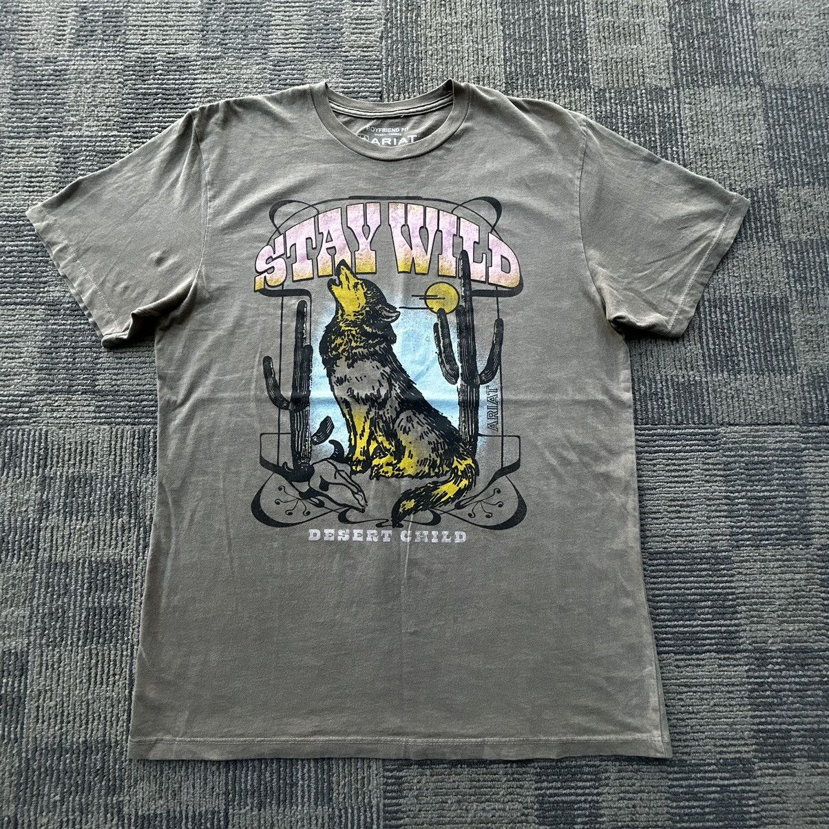Ariat Ariat Cowboy Western “Stay Wild” Graphic T-shirt Size US M / EU 48-50 / 2 - 1 Thumbnail