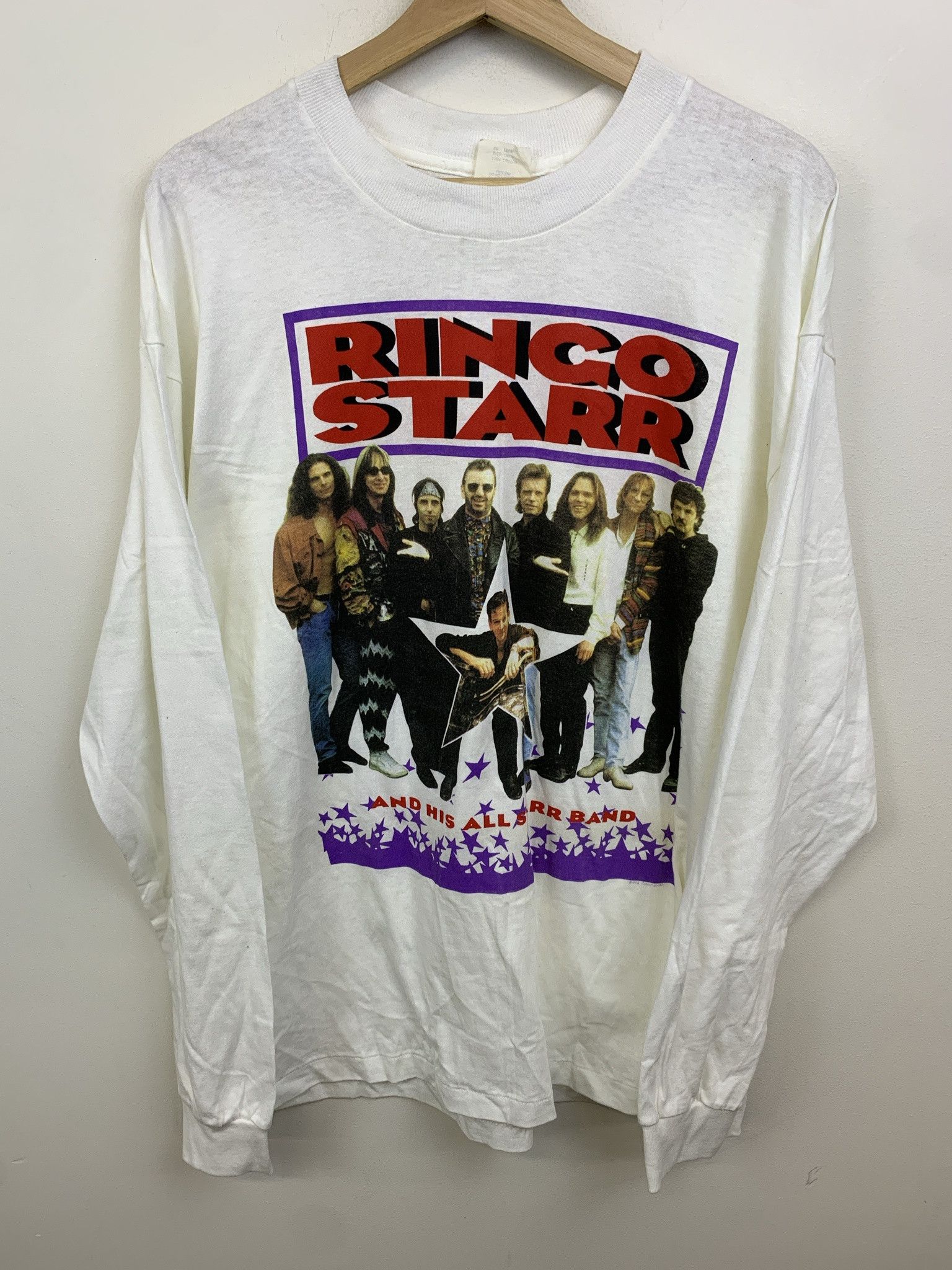 Other Vintage 1980s Ringo Starr and His All Starr band Longsleeve SIngle Stitch Tee Size L Size US L / EU 52-54 / 3 - 1 Thumbnail