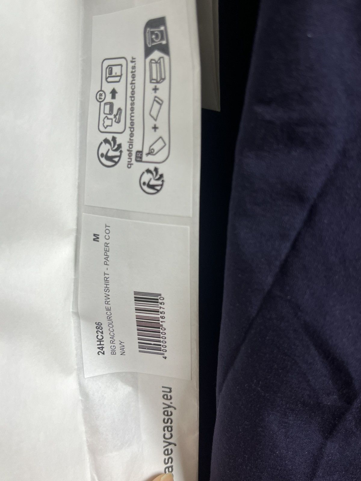 Casey Casey [M] Casey Casey Raw Cut BIG RACCOURICE Paper Cotton Shirts Size US M / EU 48-50 / 2 - 7 Thumbnail