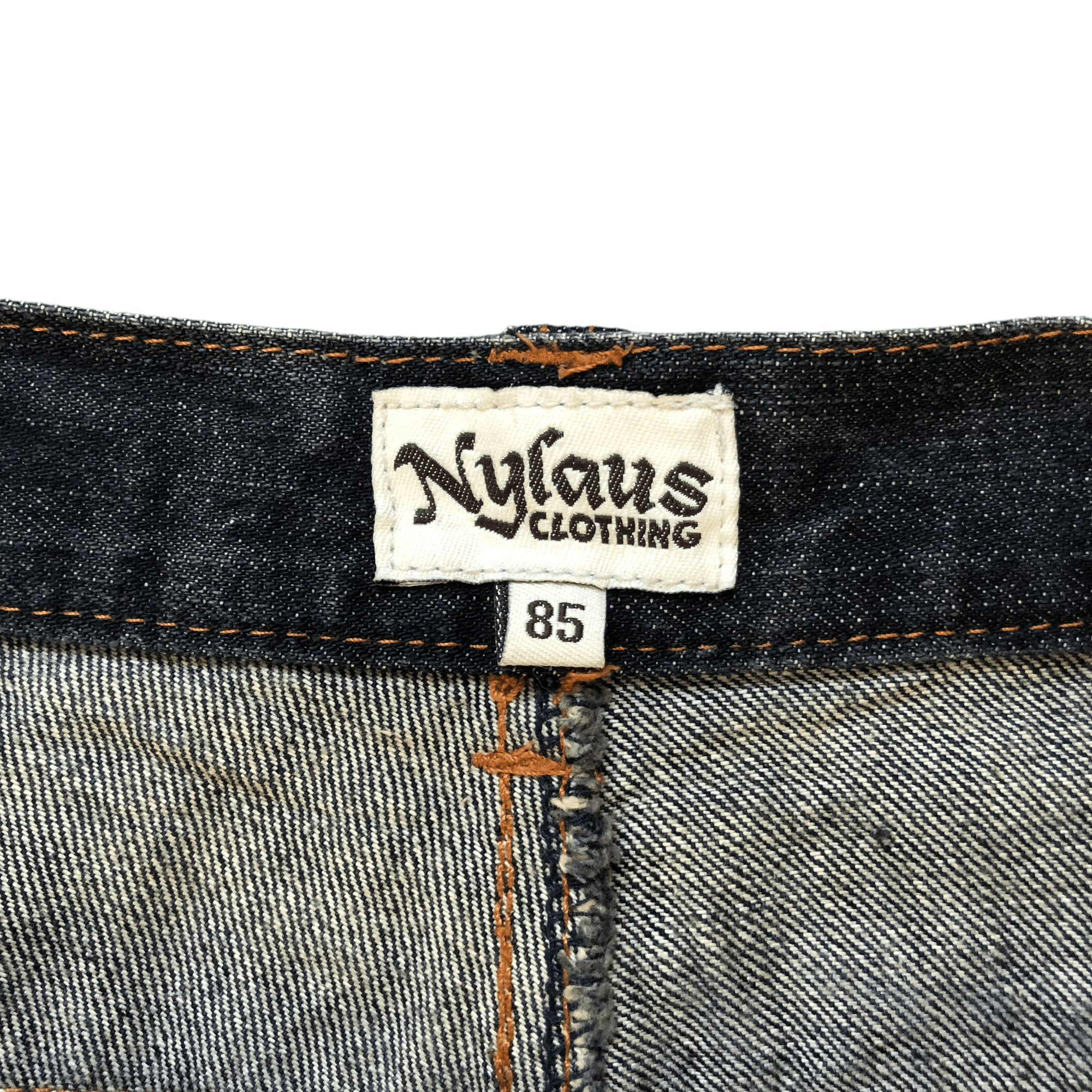 Japanese Brand NYLOUS LIMITED EDITION DOUBLE WAIST DENIM PANTS #5981-216 Size US 33 - 10 Thumbnail