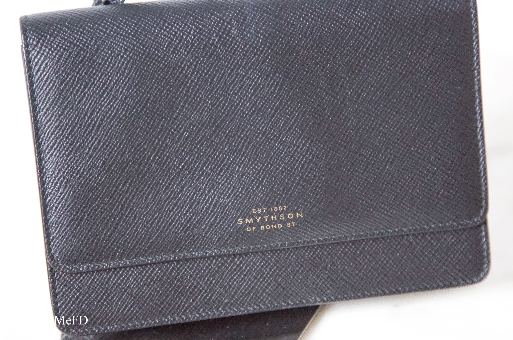Smythson Smythson "Panama Leather" Black Crossbody Bag Size ONE SIZE - 3 Thumbnail