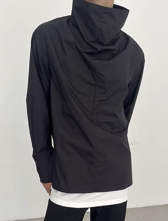 Japanese Brand × Vintage Outdoor cleanfit retro high neck long sleeve shirt Size US XL / EU 56 / 4 - 2 Thumbnail