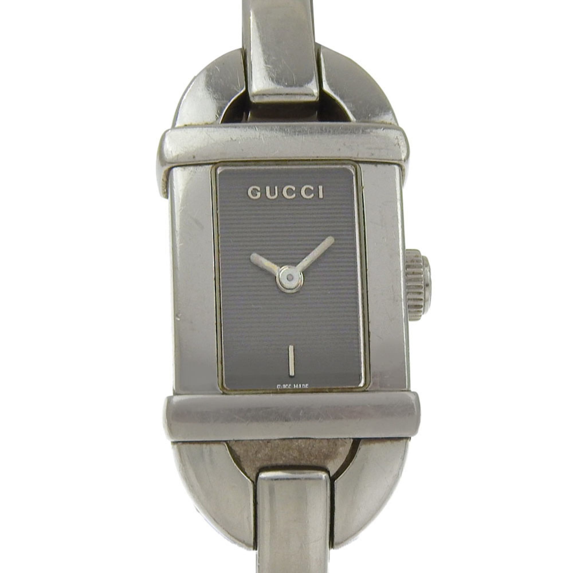 Gucci Gucci 6800L Stainless Steel Quartz Analog Watch, Black Dial, Women's Size ONE SIZE - 1 Thumbnail