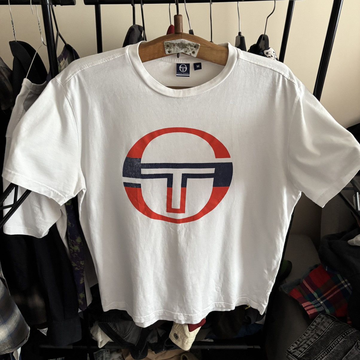 Vintage Vintage Sergio Tacchini T-Shirt Punk ERD Grunge Size US M / EU 48-50 / 2 - 1 Thumbnail