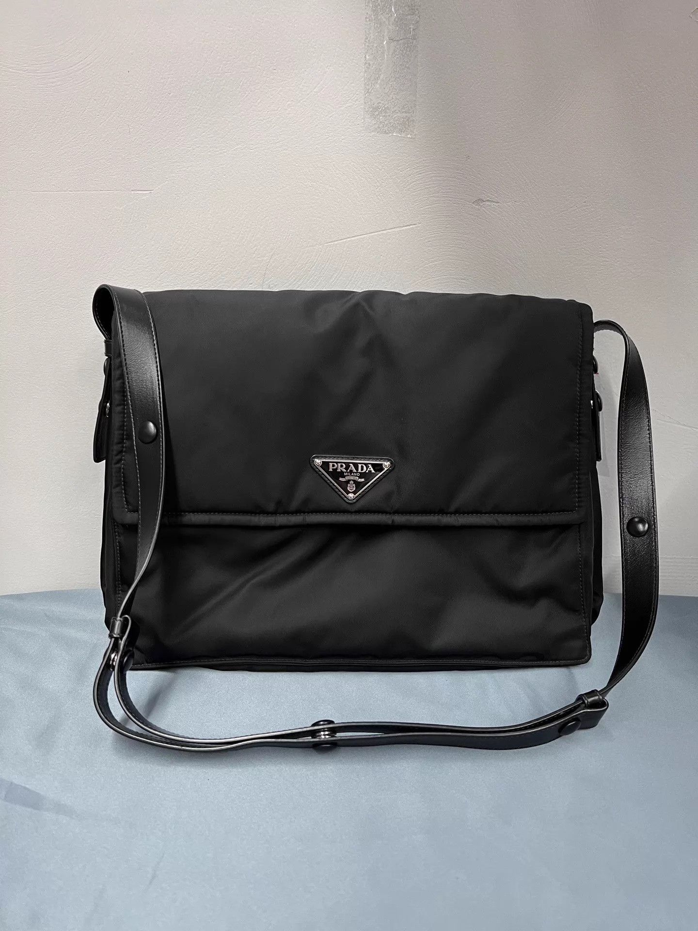 Prada × Vintage Prada Messenger Sports Nylon Bag Vintage art