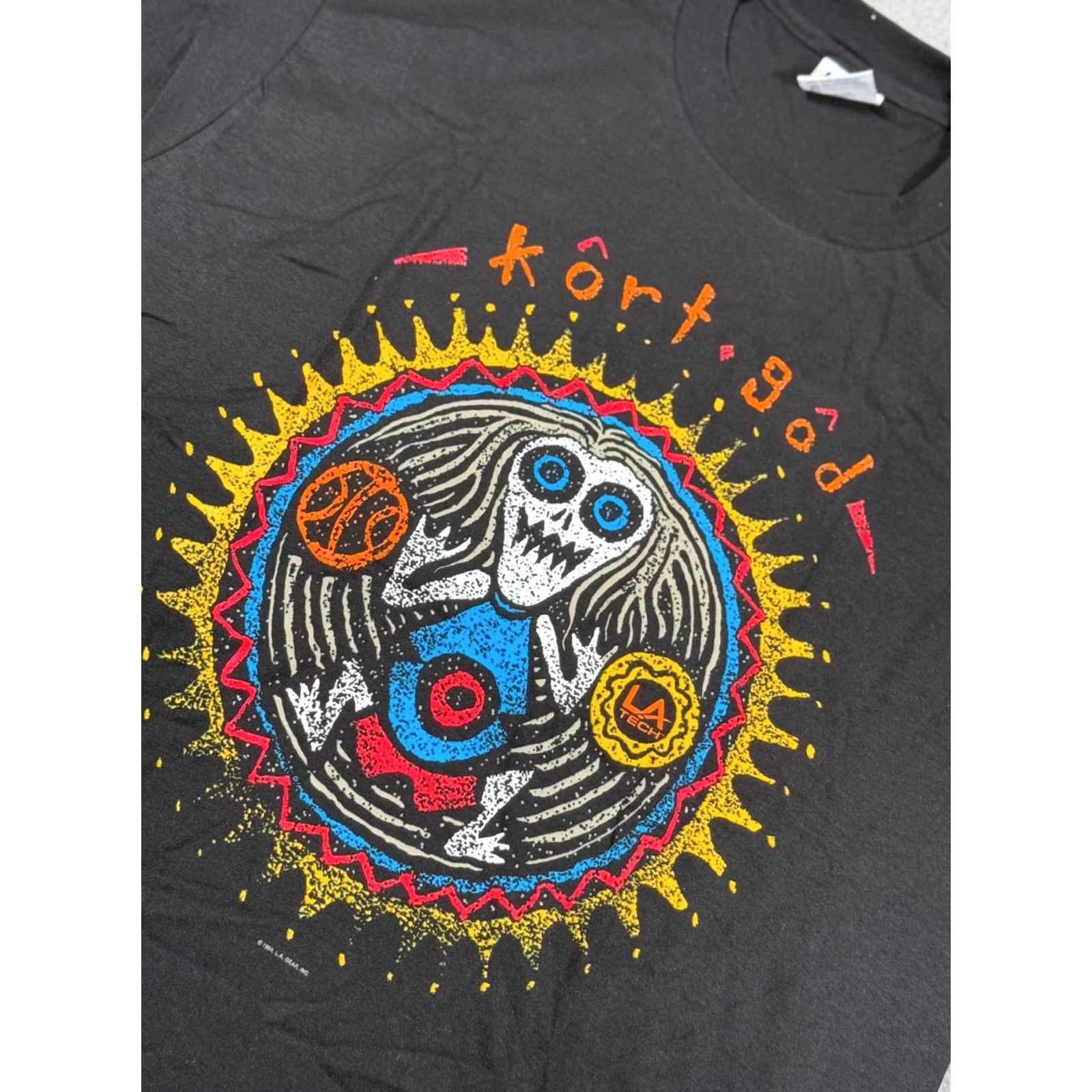 La Gear VINTAGE LA Gear Shirt Mens XL Black Kort God Graphic Print Short Sleeve Logo Size US XL / EU 56 / 4 - 2 Thumbnail