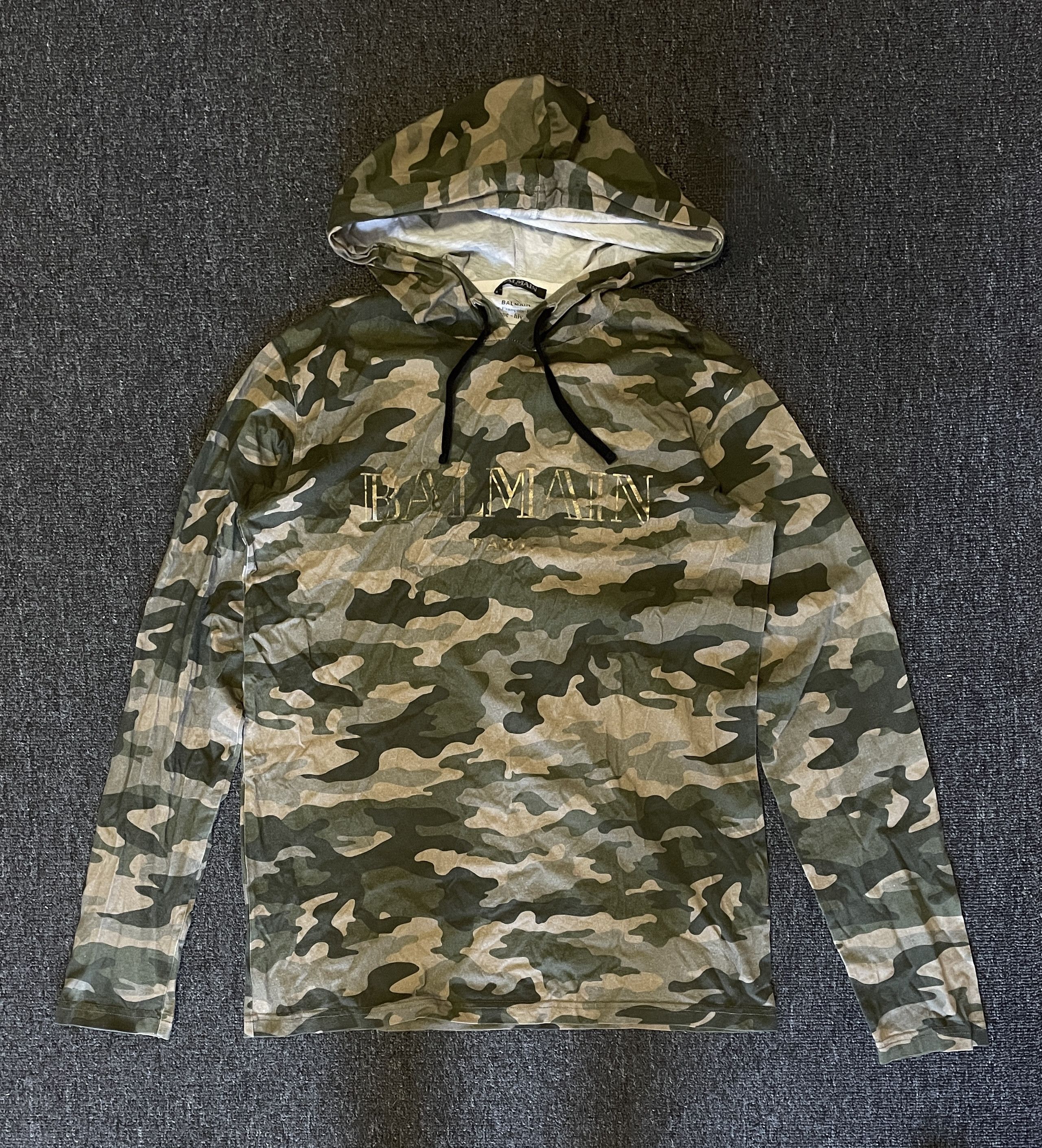 Balmain Balmain hooded camouflage long-sleeved T-shirt size M Size US M / EU 48-50 / 2 - 1 Thumbnail