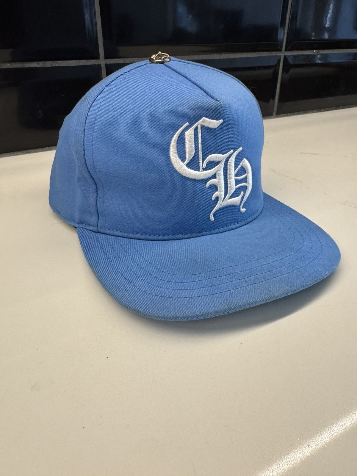 Chrome Hearts Chrome Hearts Baby Blue Cap – Authentic CH Logo Hat Size ONE SIZE - 2 Thumbnail