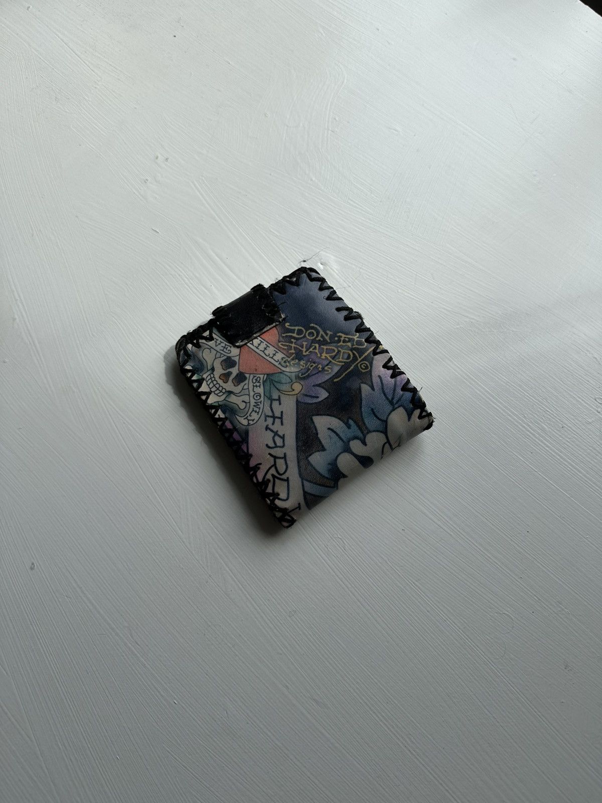 Ed Hardy × Vintage Ed Hardy Multi Skull Tattoo Design Wallet Christian Audigier Size ONE SIZE - 6 Thumbnail