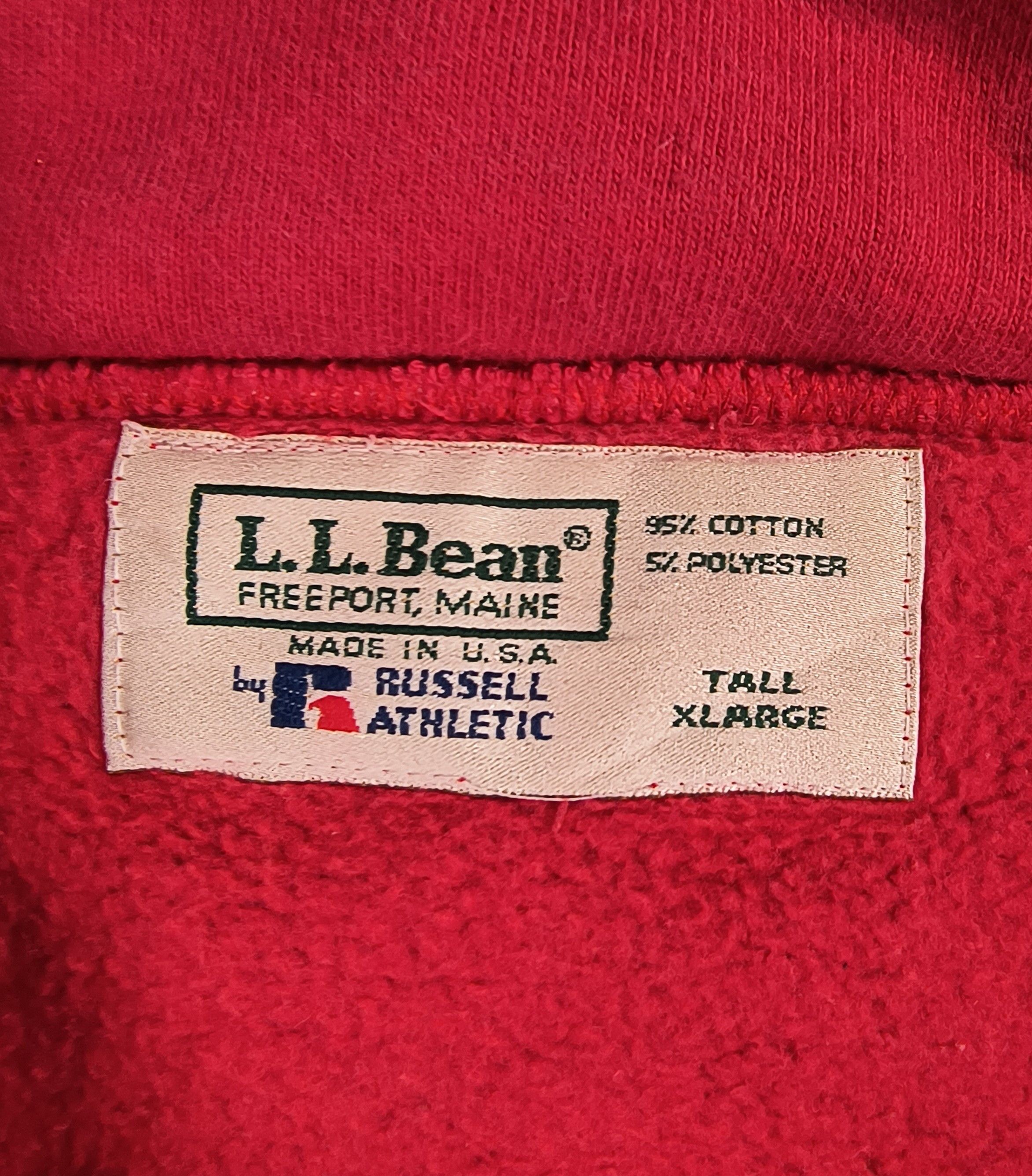 L.L. Bean Vintage L.L. Bean by Russel athletic 1/4 zip sweatshirt Size US XL / EU 56 / 4 - 6 Thumbnail