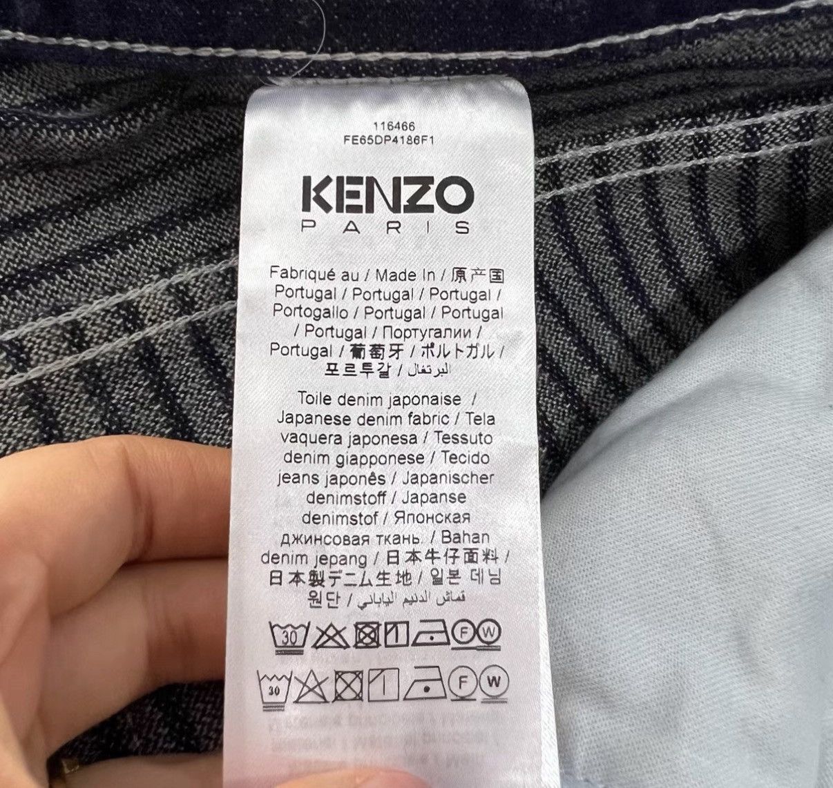 Kenzo KENZO Striped Straight-leg Pants J41 Size US 33 - 4 Thumbnail