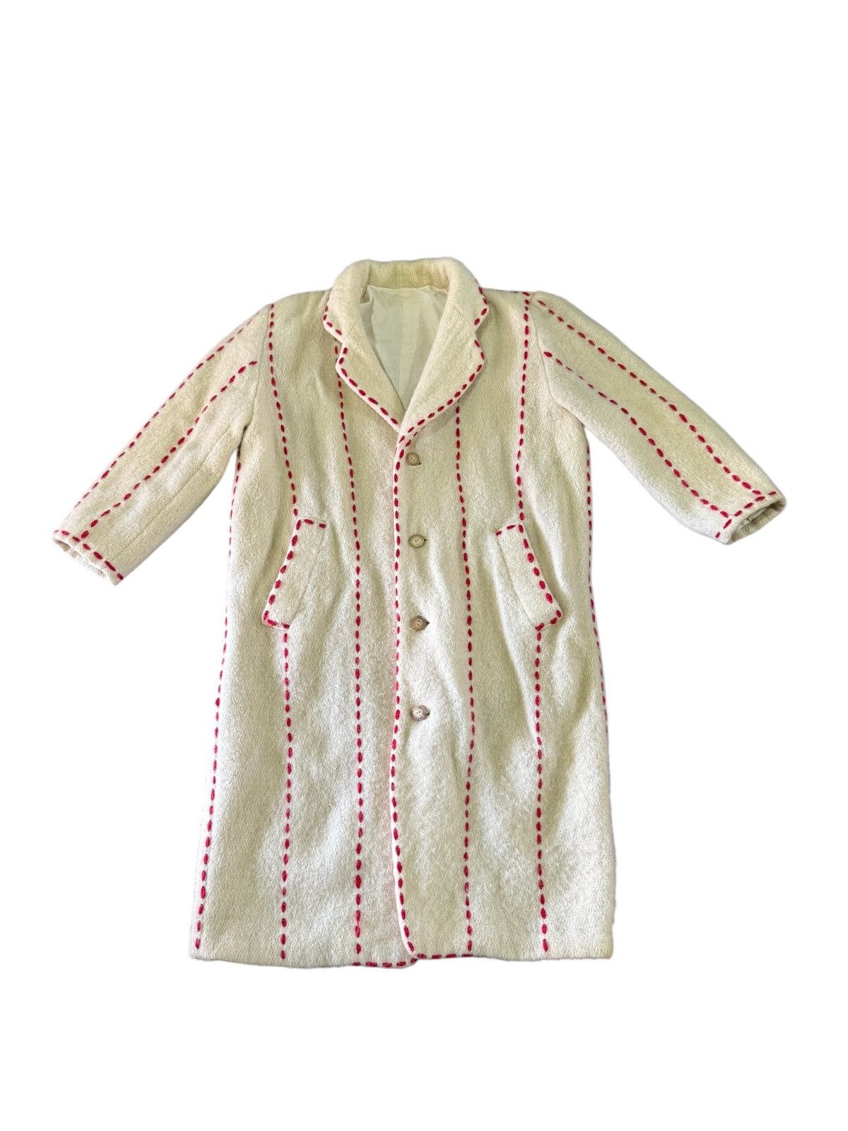 Issey Miyake RARE VINTAGE I.S ISSEY MIYAKE WOOL SHASHIKO LONG JACKET Size US XL / EU 56 / 4 - 1 Thumbnail