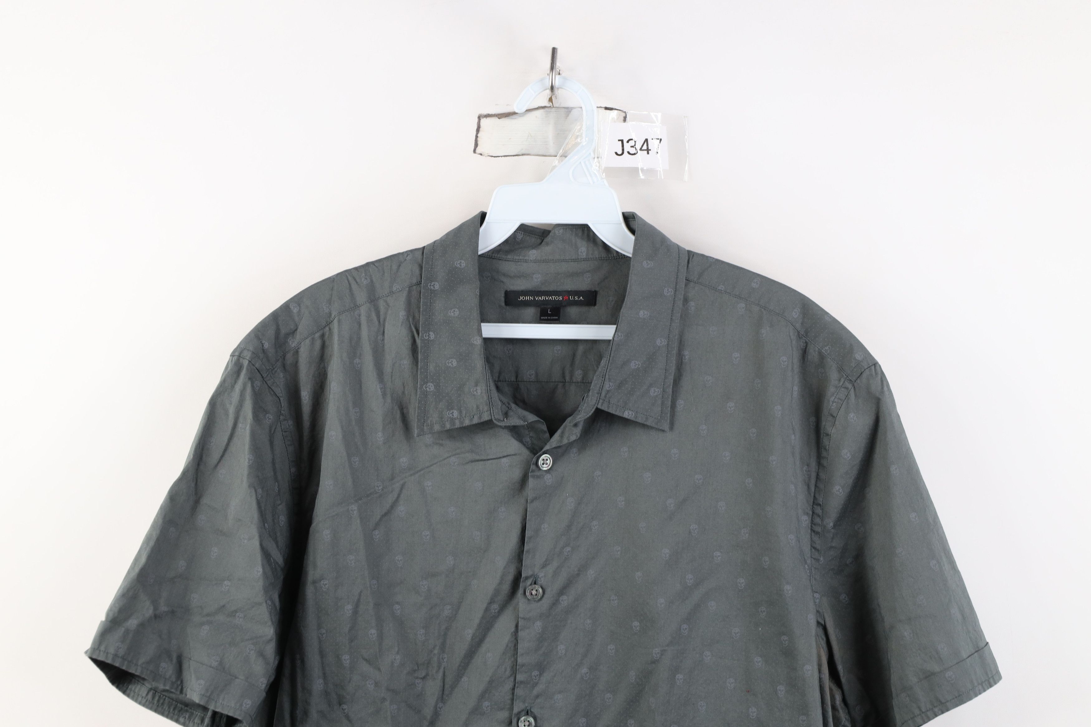 John Varvatos John Varvatos Over Print Short Sleeve Collared Button Shirt Size US L / EU 52-54 / 3 - 2 Thumbnail