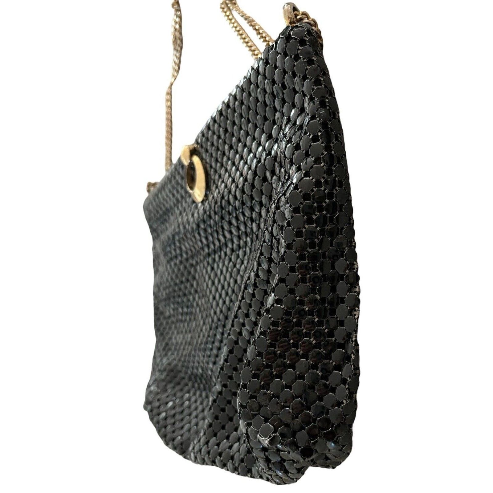 Other 1960s Whiting & Davis Black Metal Mesh Evening Shoulder Bag Size ONE SIZE - 3 Thumbnail