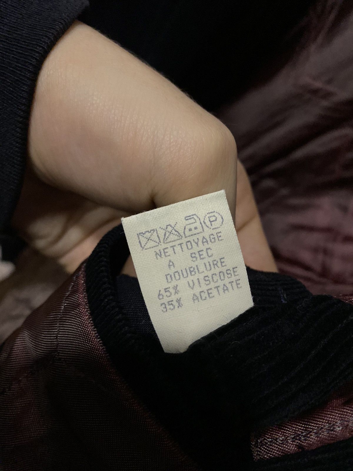 Yves Saint Laurent 90s Corduroy Black YSL Jacket Coat Warm Winter Parka Size US L / EU 52-54 / 3 - 7 Thumbnail