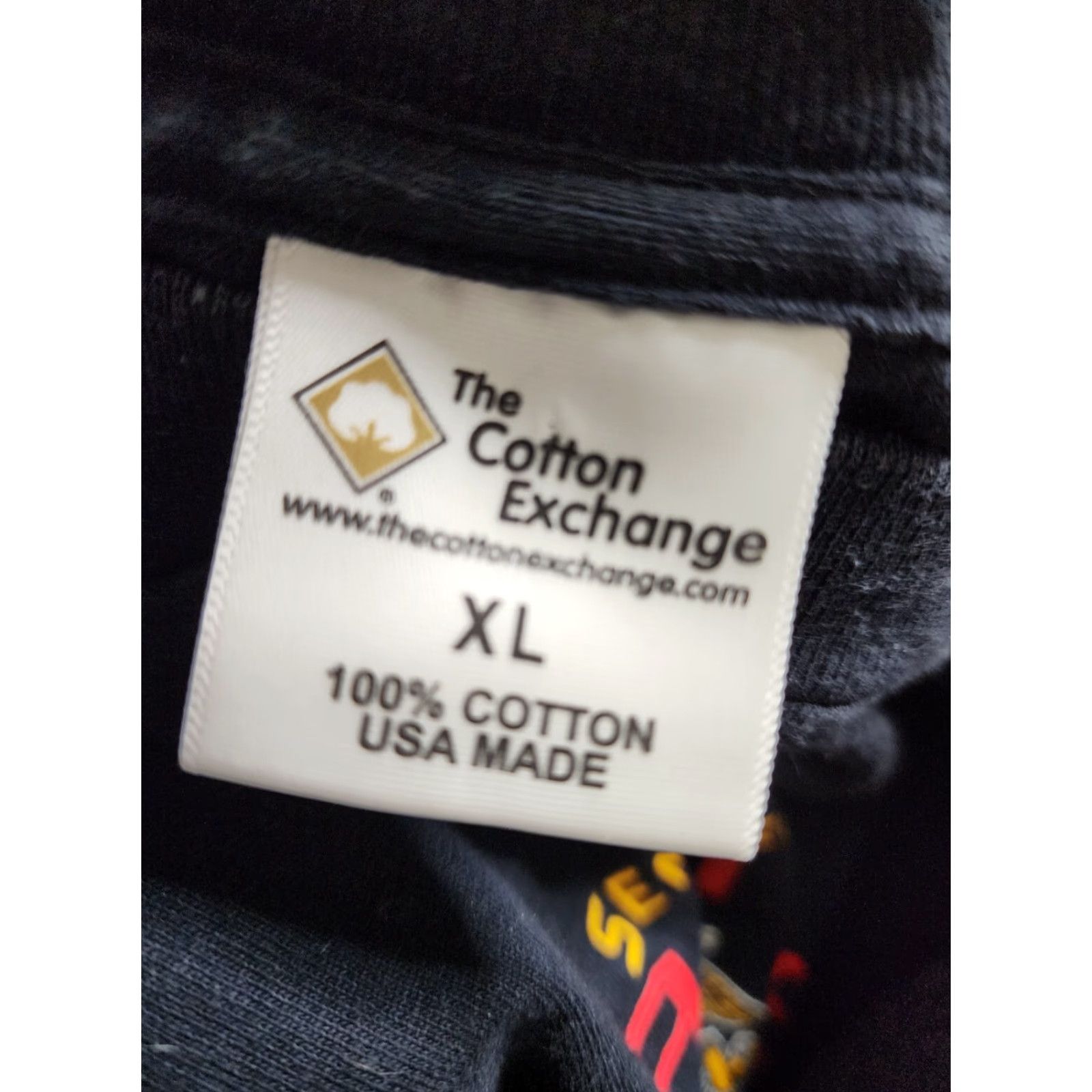 Vintage VINTAGE The Cotton Exchange Mens T-Shirt Black XL Semper Fi Fidelis Marines Graphic Crew Neck 100% Cotton USA Made Mens Size US XL / EU 56 / 4 - 2 Thumbnail