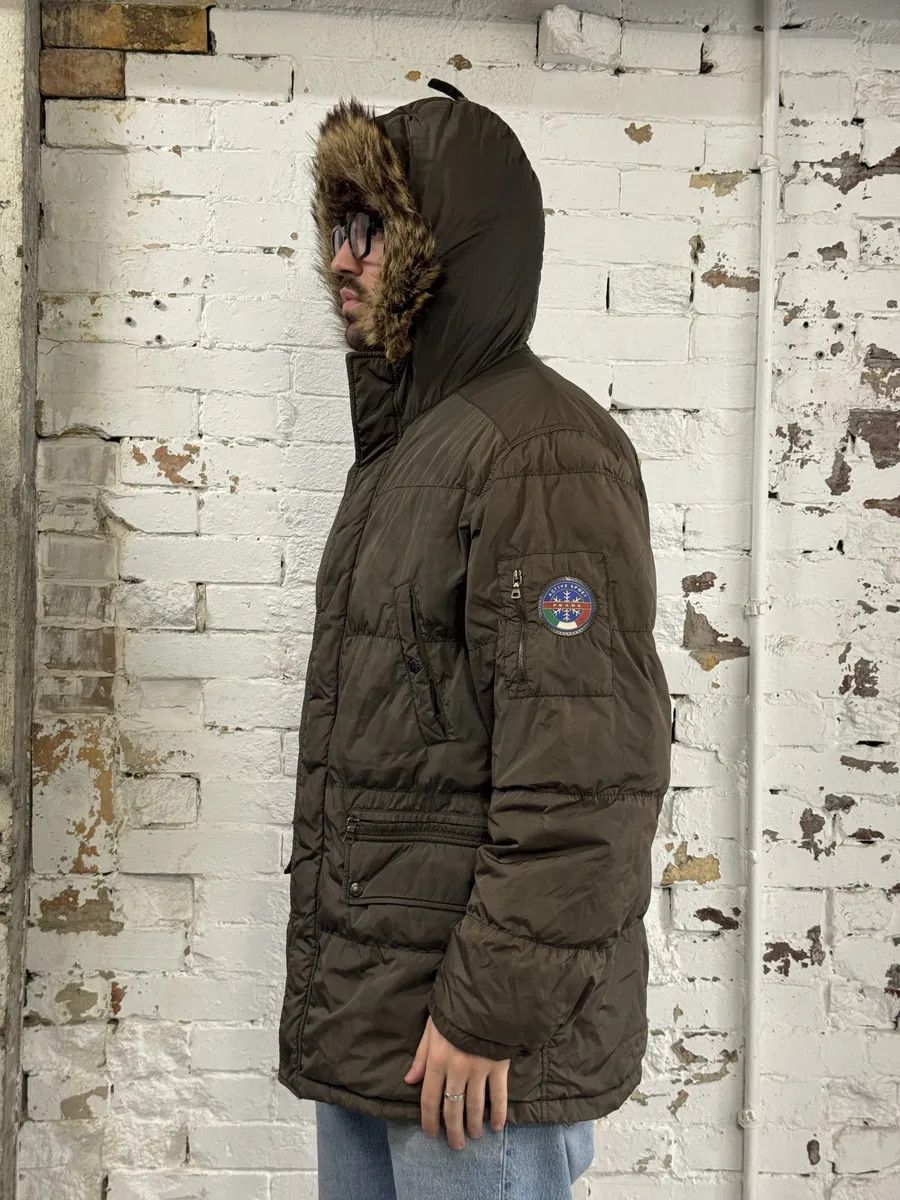 Prada AW2006 Prada Khaki Green Fur Hooded Puffer Jacket Size US L / EU 52-54 / 3 - 3 Thumbnail