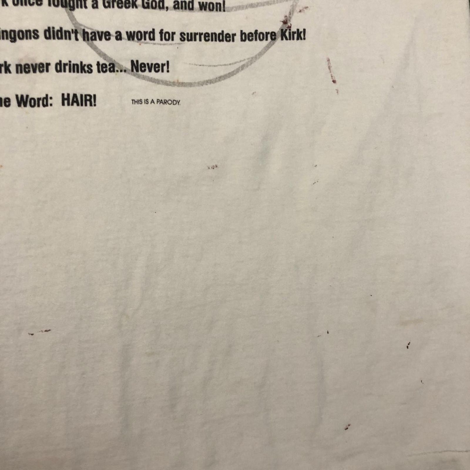 Fruit Of The Loom White ’10 Reasons’ Captain Kirk vs Capt. Picard Graphic Tee Size US XXL / EU 58 / 5 - 4 Thumbnail