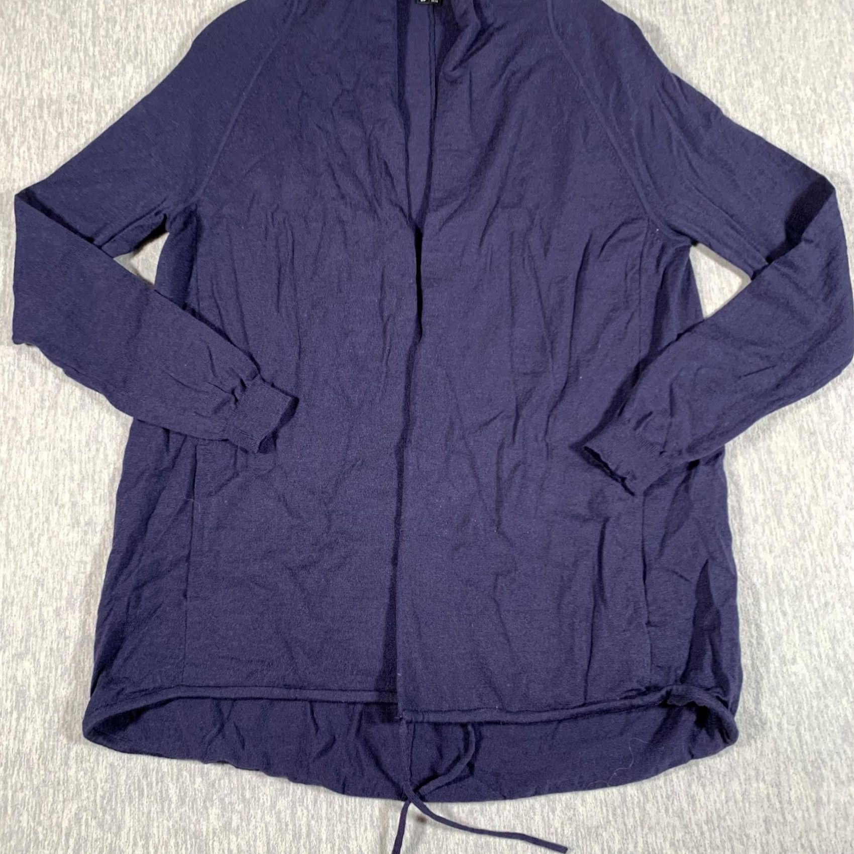 Theory Theory Womens Small Blue Open Front Wool Blend Cardigan Lightweight Knit Size S / US 4 / IT 40 - 3 Thumbnail