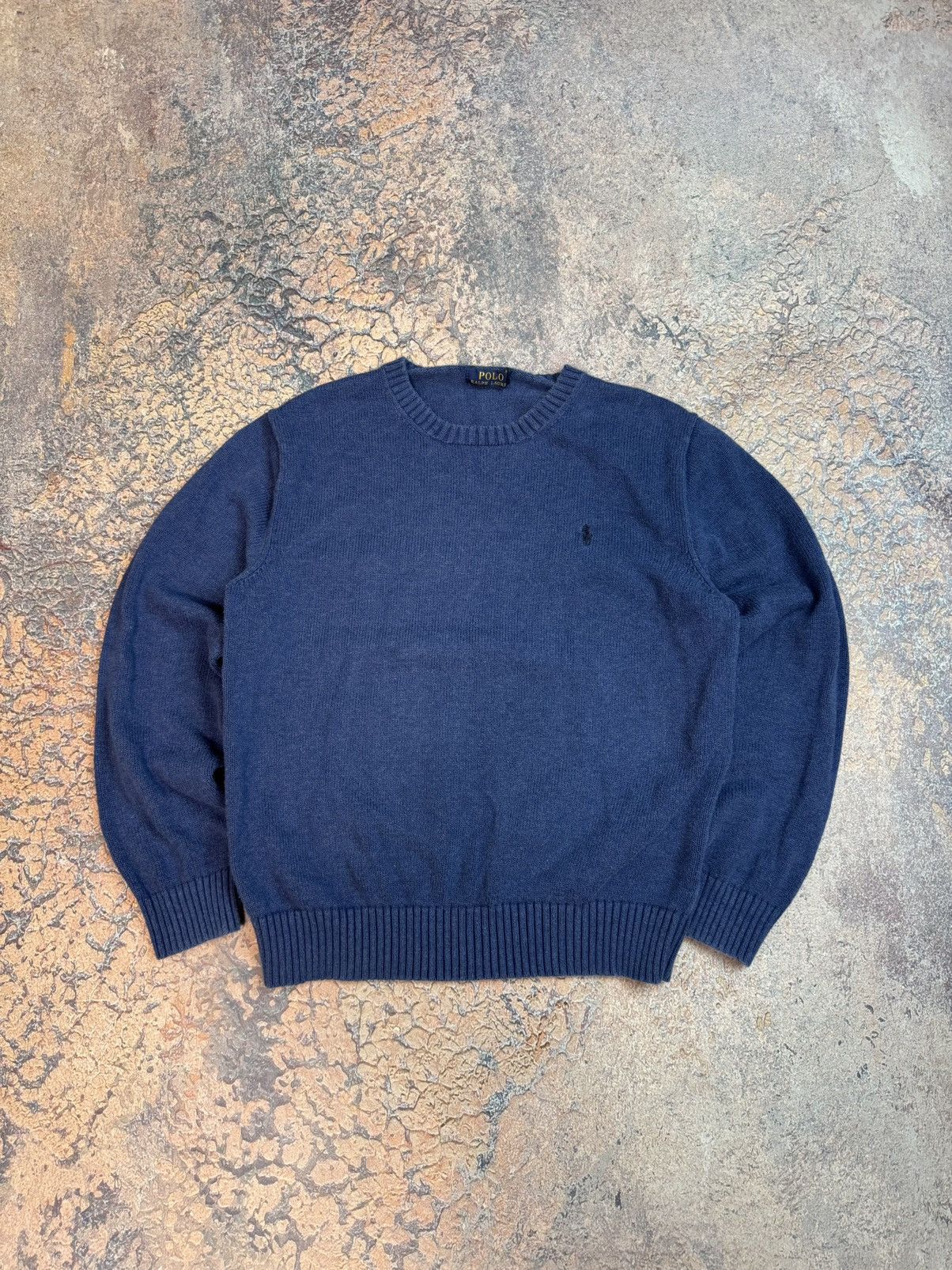 Polo Ralph Lauren VTG Ralph Lauren Knit Crew Neck Sweater Blue Size L Y2k 90s Size US S / EU 44-46 / 1 - 1 Thumbnail