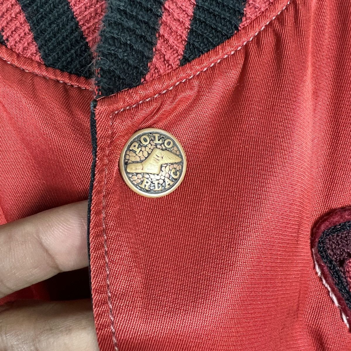 Polo Ralph Lauren 90s Vintage Polo Ralph Lauren Polo Wing Bulldog Satin Jacket Size US XL / EU 56 / 4 - 17 Thumbnail