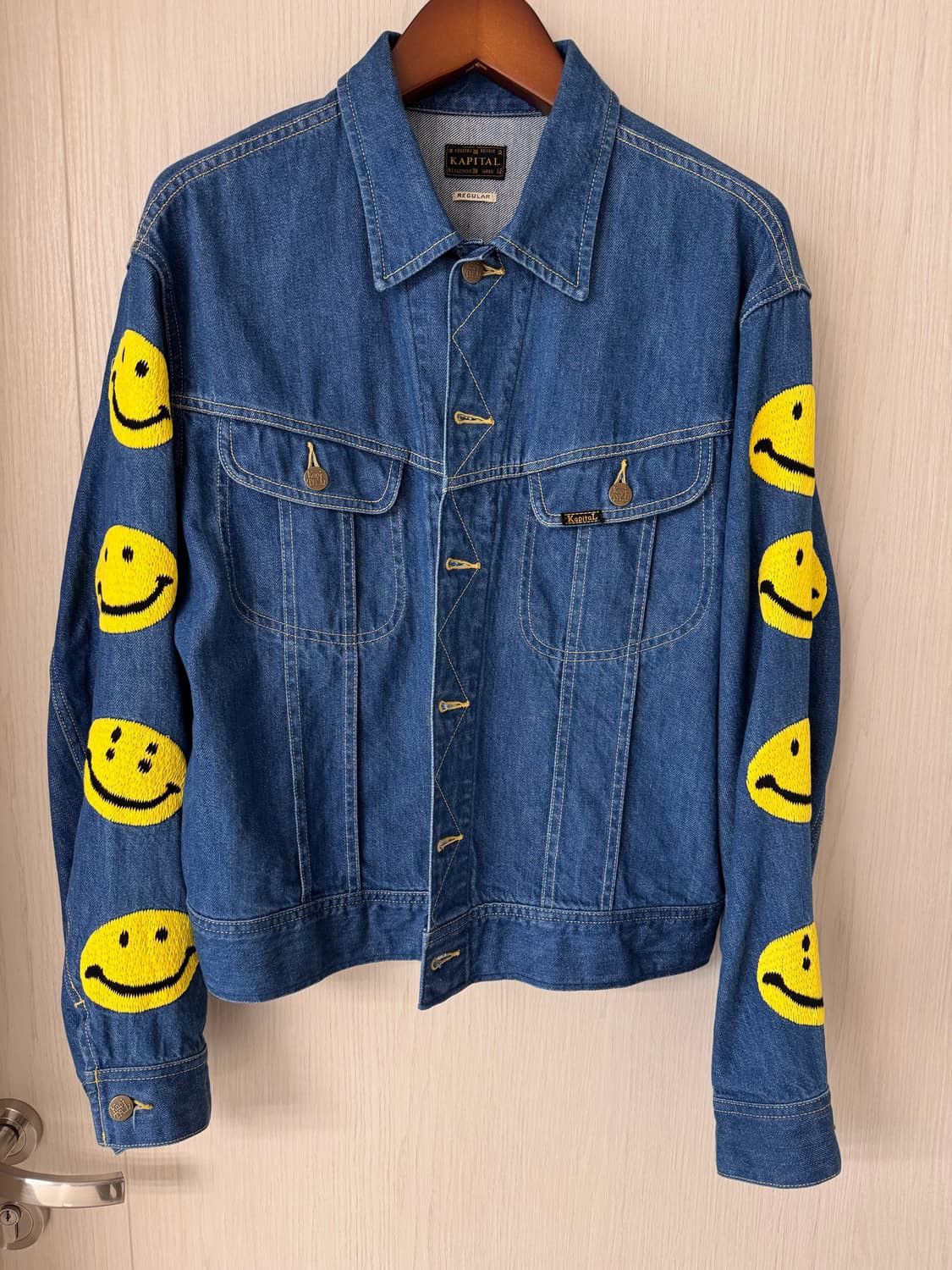 Kapital Kapital smiley denim jacket Size US S / EU 44-46 / 1 - 1 Thumbnail